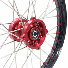 Load image into Gallery viewer, KKE 17 &amp; 14 Kids Wheels Rims For HONDA CRF150R CRF150RB 2007-2025 Red Alloy Nipple
