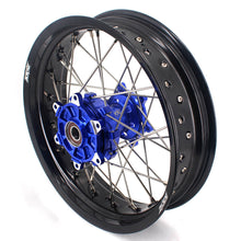 Load image into Gallery viewer, KKE 17 Inch Cush Drive Supermoto Wheels Fit Yamaha WR250F 2001-2018 WR450F 2003-2018 Blue
