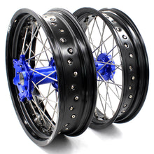 Load image into Gallery viewer, KKE 3.5 &amp; 4.25 Wheels for Yamaha WR250F 2001 WR450F 2003-2018 Blue
