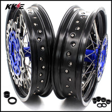 Load image into Gallery viewer, KKE 3.5 &amp; 4.25 Wheels for Yamaha WR250F 2001 WR450F 2003-2018 Blue
