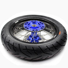 Load image into Gallery viewer, KKE 3.5/4.25*17inch Wheels Tires For 2003-2025 KTM SX SX-F XC EXC EXC-F Husqvarna Husaberg Blue &amp; Black
