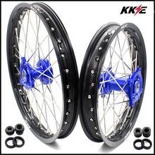 Load image into Gallery viewer, KKE 19 &amp; 16 Kids Wheels fit for Suzuki RM85 RM80 Yamaha YZ80 YZ85 Blue Hub
