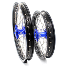 Load image into Gallery viewer, KKE 19 &amp; 16 Kids Wheels fit for Suzuki RM85 RM80 Yamaha YZ80 YZ85 Blue Hub
