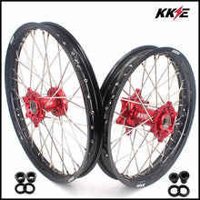 Load image into Gallery viewer, KKE 21/18 Spoked Enduro Wheels for GAS GAS Enduro Bikes 2004-2017 Red
