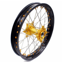 Load image into Gallery viewer, KKE 21 &amp; 18 Enduro Rims for Suzuki RMZ250 2007-2018 RMZ450 2005-2017 Gold Nipple

