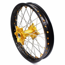 Load image into Gallery viewer, KKE 21 &amp; 18 Enduro Rims for Suzuki RMZ250 2007-2018 RMZ450 2005-2017 Gold Nipple
