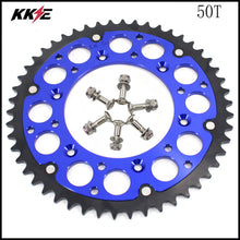 Load image into Gallery viewer, KKE Rear Billet Aluminum 44T/ 50T 51T Blue Sprocket For KTM Husqvarna Husaberg
