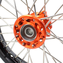 Load image into Gallery viewer, KKE 12/10 MIni Kid's Wheels For KTM SX50 2014-2023 GAS GAS MC50 2021-2023 Dirtbikes Orange Hub
