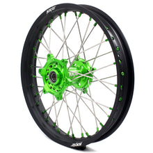 Load image into Gallery viewer, KKE 21 &amp; 19 MX Wheels for Kawasaki KX250F 2019 and 2021 Green Nipple(2020 Excluded)
