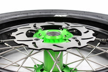 Load image into Gallery viewer, KKE 17inch KX450 KX450X KX250F 2020 KX450F 2019-2021 KX450 2019-2023 For KAWASAKI Supermoto Rims CST Tires Green
