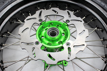 Load image into Gallery viewer, KKE 17inch KX450 KX450X KX250F 2020 KX450F 2019-2021 KX450 2019-2023 For KAWASAKI Supermoto Rims CST Tires Green
