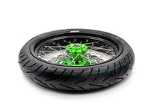 Load image into Gallery viewer, KKE 17inch KX450 KX450X KX250F 2020 KX450F 2019-2021 KX450 2019-2023 For KAWASAKI Supermoto Rims CST Tires Green
