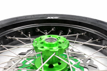 Load image into Gallery viewer, KKE 17inch KX450 KX450X KX250F 2020 KX450F 2019-2021 KX450 2019-2023 For KAWASAKI Supermoto Rims CST Tires Green
