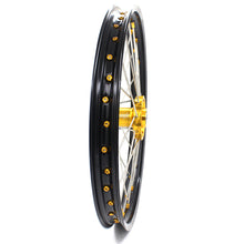 Load image into Gallery viewer, KKE 21 &amp; 19 MX Dirt Bike Rims For SUZUKI RM125 2001-2007 RM250 2008 Gold Nipple
