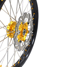 Load image into Gallery viewer, KKE 21 &amp; 19 MX Dirt Bikes Rims For SUZUKI RM125 RM250 1996-2000 Gold Nipples
