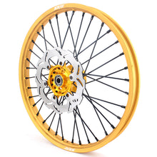 Load image into Gallery viewer, KKE 21 &amp; 19 MX Gold Wheels for Suzuki RM125 RM250 1996-2000 Black Spoke
