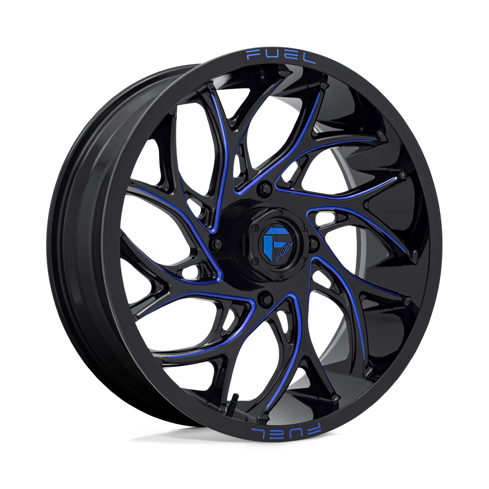 FUEL UTV D778 RUNNER UTV 18X7 FUEL 4X137 G-BLK-MILL-BLU 13MM