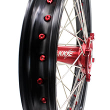 Load image into Gallery viewer, KKE 21 &amp; 19 Wheels for Suzuki RMZ250 2007-2025 RMZ450 2005-2025 Red Nipples
