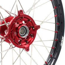 Load image into Gallery viewer, KKE 21 &amp; 19 Wheels for Suzuki RMZ250 2007-2025 RMZ450 2005-2025 Red Nipples
