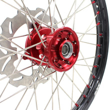Load image into Gallery viewer, KKE 21 &amp; 19 Wheels for Suzuki RMZ250 2007-2025 RMZ450 2005-2025 Red Nipples
