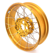 Load image into Gallery viewer, VMX 19inch &amp; 17inch Tubeless Spoked Wheels For BMW R1200GS 2013-2020 R1250GS 2019-2023 Gold Hub &amp; Rim
