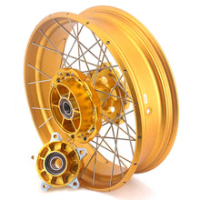 Load image into Gallery viewer, VMX 19 17 Inch CUSH Drive For BMW F750GS 2019-2024 Tubeless Alloy Spoke Wheels Gold Hub
