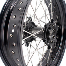 Load image into Gallery viewer, KKE 3.5 &amp; 5.0 17 Inch Wheels for Yamaha WR250F 2001 WR450F 2003-2018 Black

