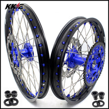Load image into Gallery viewer, KKE 21 18 Rims for Yamaha WR250F 2001-2016 WR450F 2003-2015 Blue Nipple 250mm/245mm
