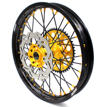 Load image into Gallery viewer, KKE 21" &amp; 19" Mx Diretibke Wheels For YAMAHA YZ125/250 1999-2016 YZ250F/450F 2003-2015 Black Spokes With Disc
