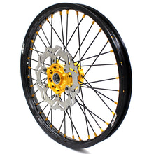 Load image into Gallery viewer, KKE 21" &amp; 19" Mx Diretibke Wheels For YAMAHA YZ125/250 1999-2016 YZ250F/450F 2003-2015 Black Spokes With Disc
