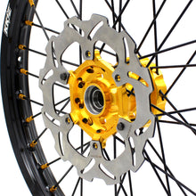 Load image into Gallery viewer, KKE 21" &amp; 19" Mx Diretibke Wheels For YAMAHA YZ125/250 1999-2016 YZ250F/450F 2003-2015 Black Spokes With Disc
