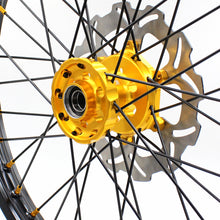 Load image into Gallery viewer, KKE 21" &amp; 19" Mx Diretibke Wheels For YAMAHA YZ125/250 1999-2016 YZ250F/450F 2003-2015 Black Spokes With Disc
