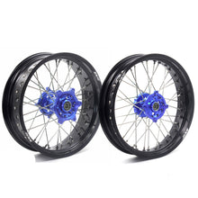 Load image into Gallery viewer, KKE 17Inch KX250F KX450F 2006-2021 For KAWASAKI Supermoto Alloy Wheels Rim Blue
