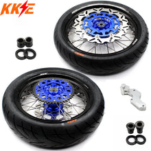 Load image into Gallery viewer, KKE 3.5/4.25*17inch Supermoto Spoked Wheels CST Tires For SUZUKI DRZ400 DRZ400E DRZ400S
