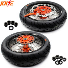 Load image into Gallery viewer, KKE 3.5/4.25*17Inch Supermoto Tires Wheels Fit KTM SX SX-F XC XC-F EXC EXC-W EXC-F 125-530CC 2003-2025
