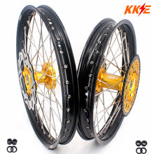 Load image into Gallery viewer, KKE 21 &amp; 19 Wheels for Suzuki RMZ250 2007 RMZ450 2005-2025 Gold&amp;Black
