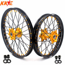 Load image into Gallery viewer, KKE 21/18 Enduro Off Road Wheels For SUZUKI DRZ400SM 2005-2024 Gold Nipples
