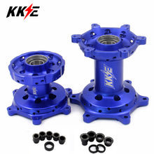 Load image into Gallery viewer, KKE Replacement Blue Wheel Hub Set For Yamaha YZ125 YZ250 YZ250F YZ450F 2024
