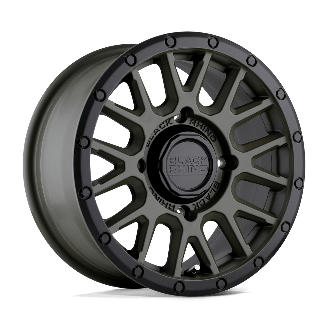 BLACK RHINO UTV LA PAZ WHEEL BRU-BULPZ 15X7 4X110 OD-GRN-BLK-LP 51MM