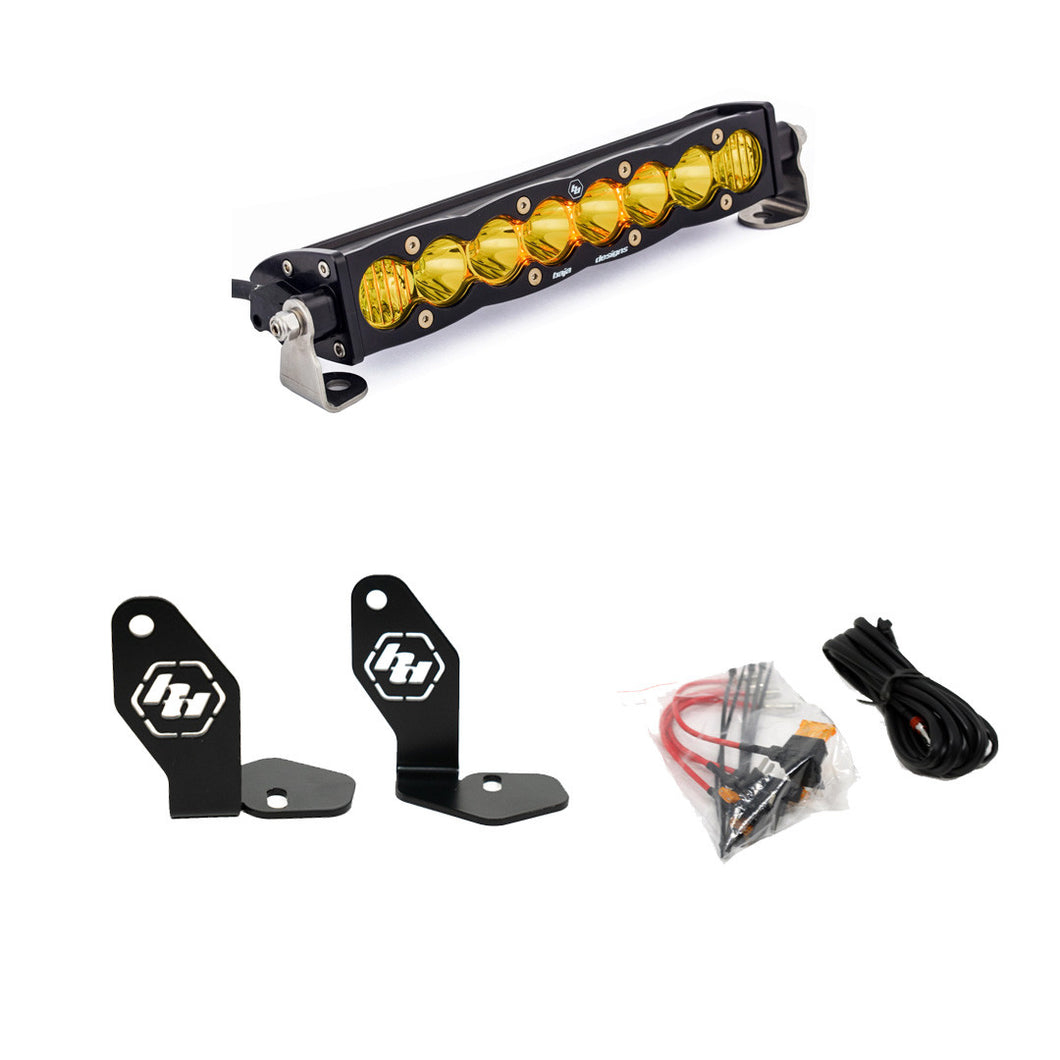 Polaris RZR Pro-R 10 inch S8 Hood Mount Kit Amber Baja Designs