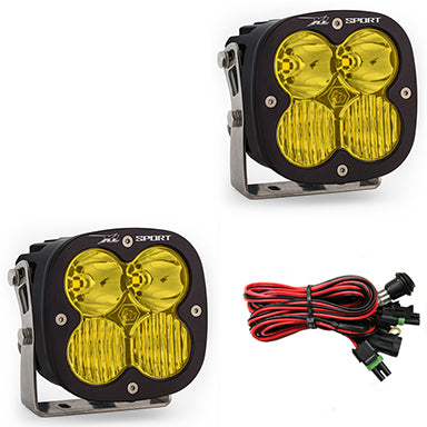 XL-Sport Series LED Light Pods Amber Lens Driving Combo Pattern Pair Baja Designs