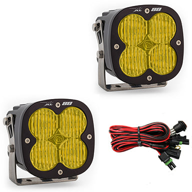 XL80 Series LED Light Pods Amber Lens Wide Cornering Pattern Pair Baja Designs