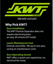 Load image into Gallery viewer, 2019-2023 Yamaha YXZ1000R KWT X2 Particle Separator Pre Filter KWT-YAM-YXZ
